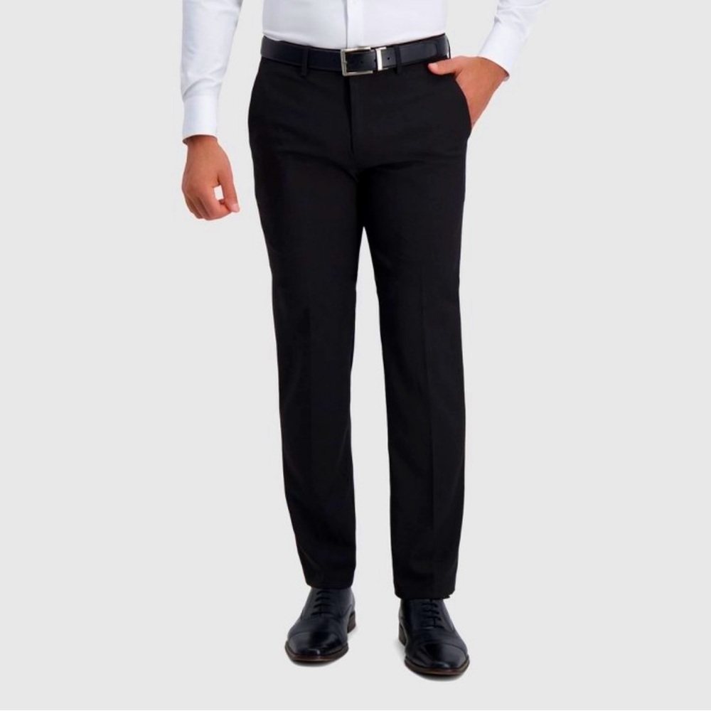 Haggar H28 Men’s stretch black pants 30x30 NWT
